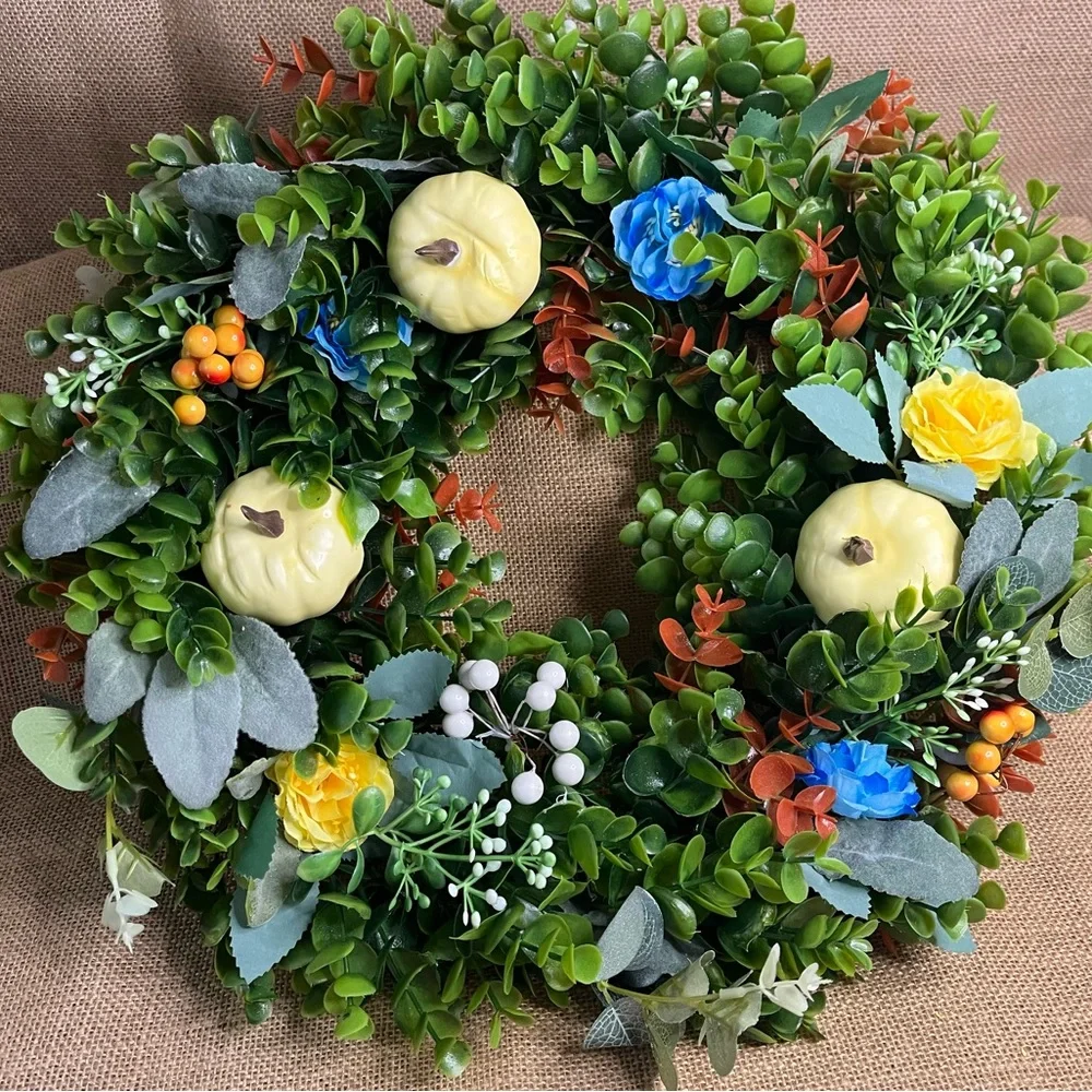 16” Artificial Decorative Wreath New